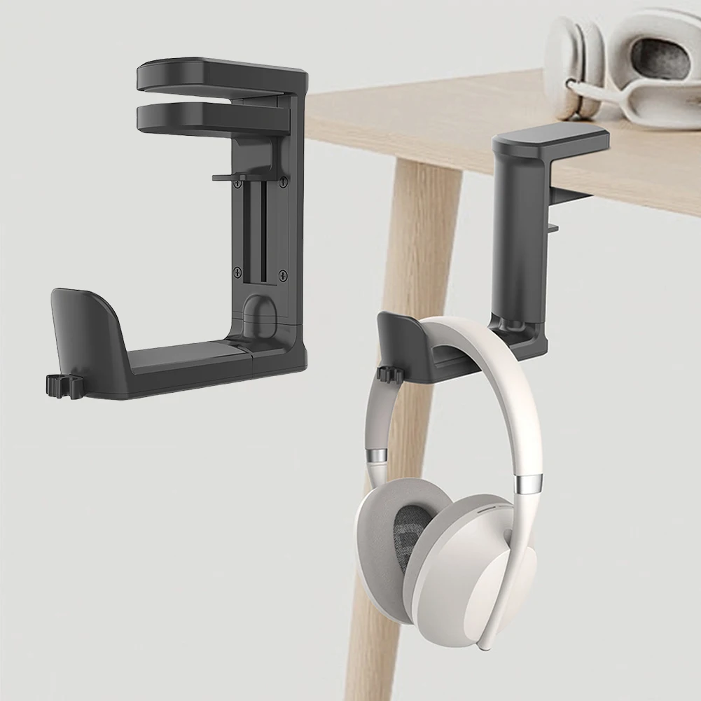 

Подставка под наушники вращающийся на 360 ° держатель для наушников с зажимом поддерживает стойку для наушников игровая вешалка для гарнитуры с крючком