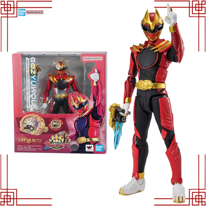 

Bandai No.1 Sentai Gozyuger Model Kit Genuine SHF Gozyuwolf Sentai Ring Limited Edition Anime Action Figure Toys Christmas Gifts