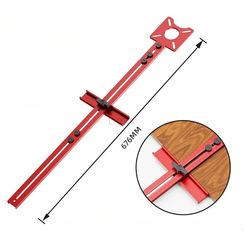 Imagem -06 - Gabarito Circular de Fresagem de Roteador Corte de Madeira Posicionamento Circular Base Auxiliar Guia de Suporte de Ranhura de Fresagem Multifuncional