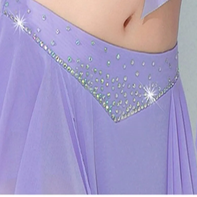 Chifre manga longa vestido de dança oriental brilho strass brilho saia sexy lado split carnaval fantasia feminino trajes adultos