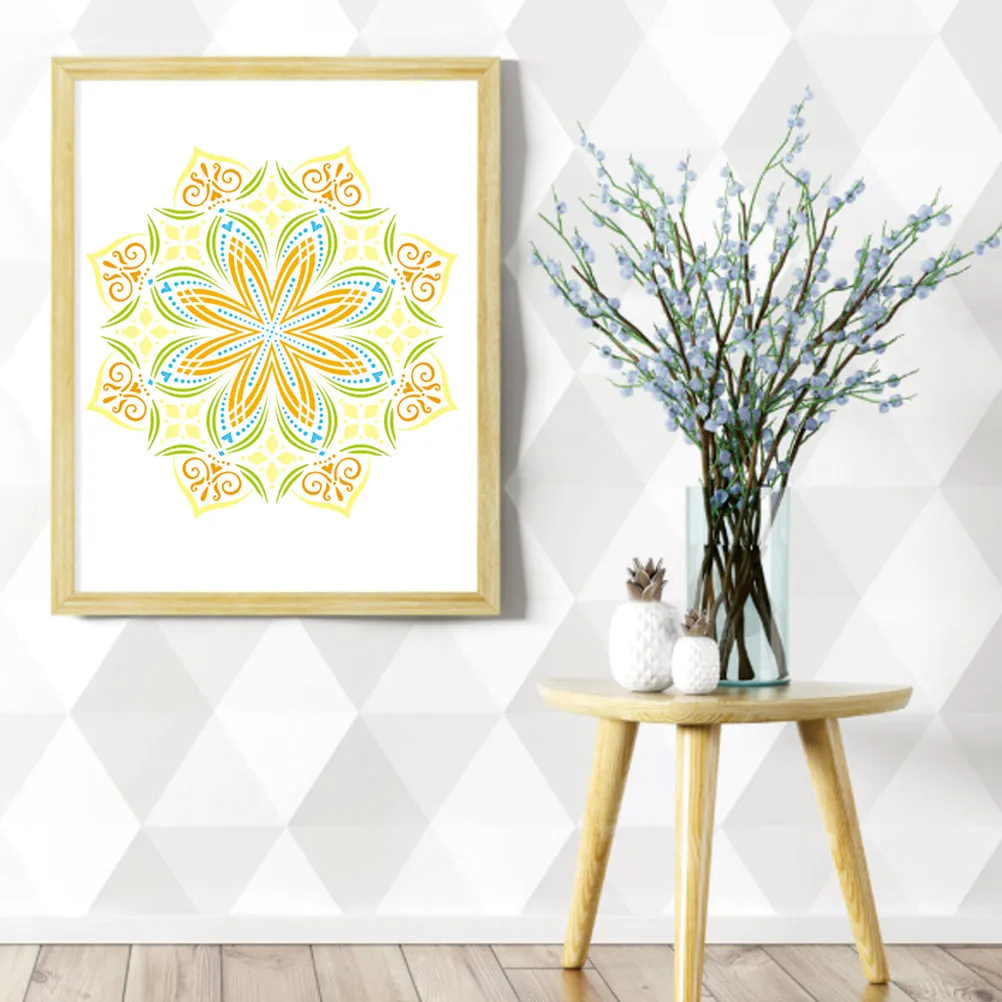 9 Sheets Templates for Painting Stencils Wall Floor Large Walls Size Hollow DIY