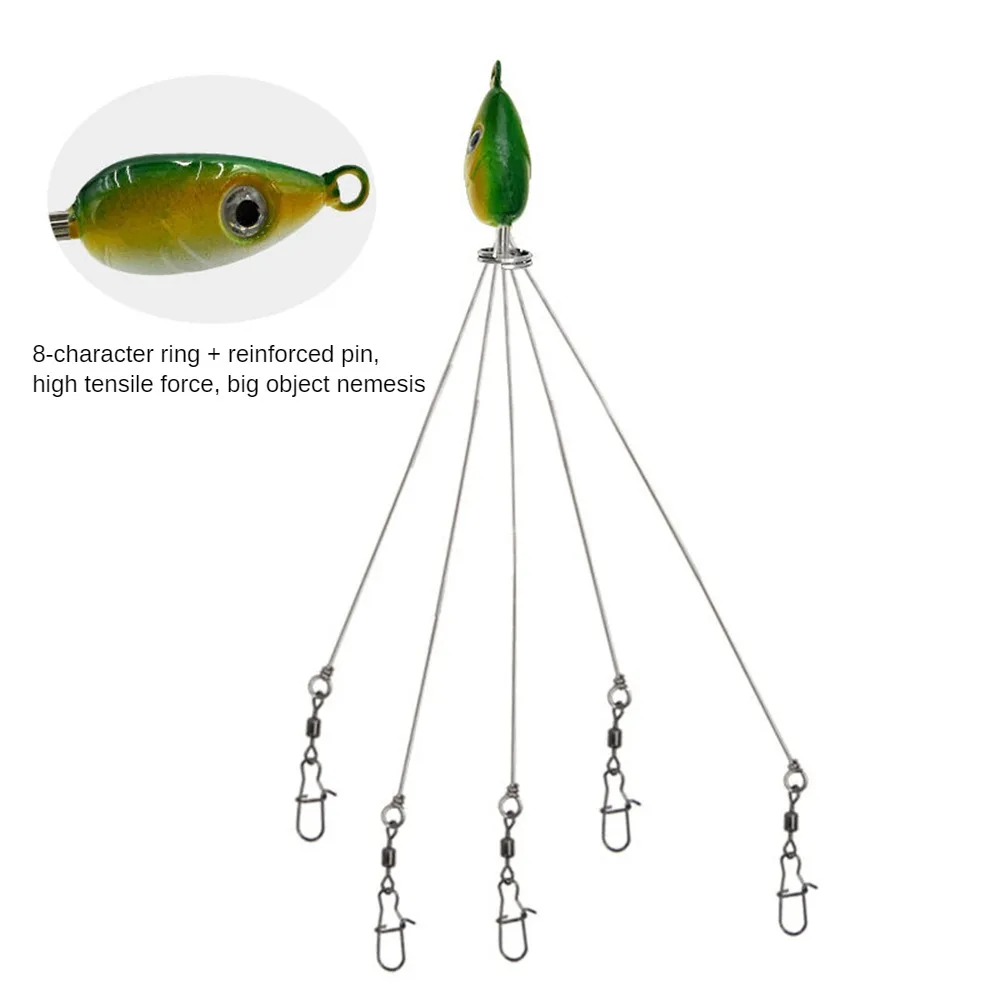 Snap Swivel 5 Arms Umbrella Rig Fishing Lure Fishing Gear Fishing Gear Group