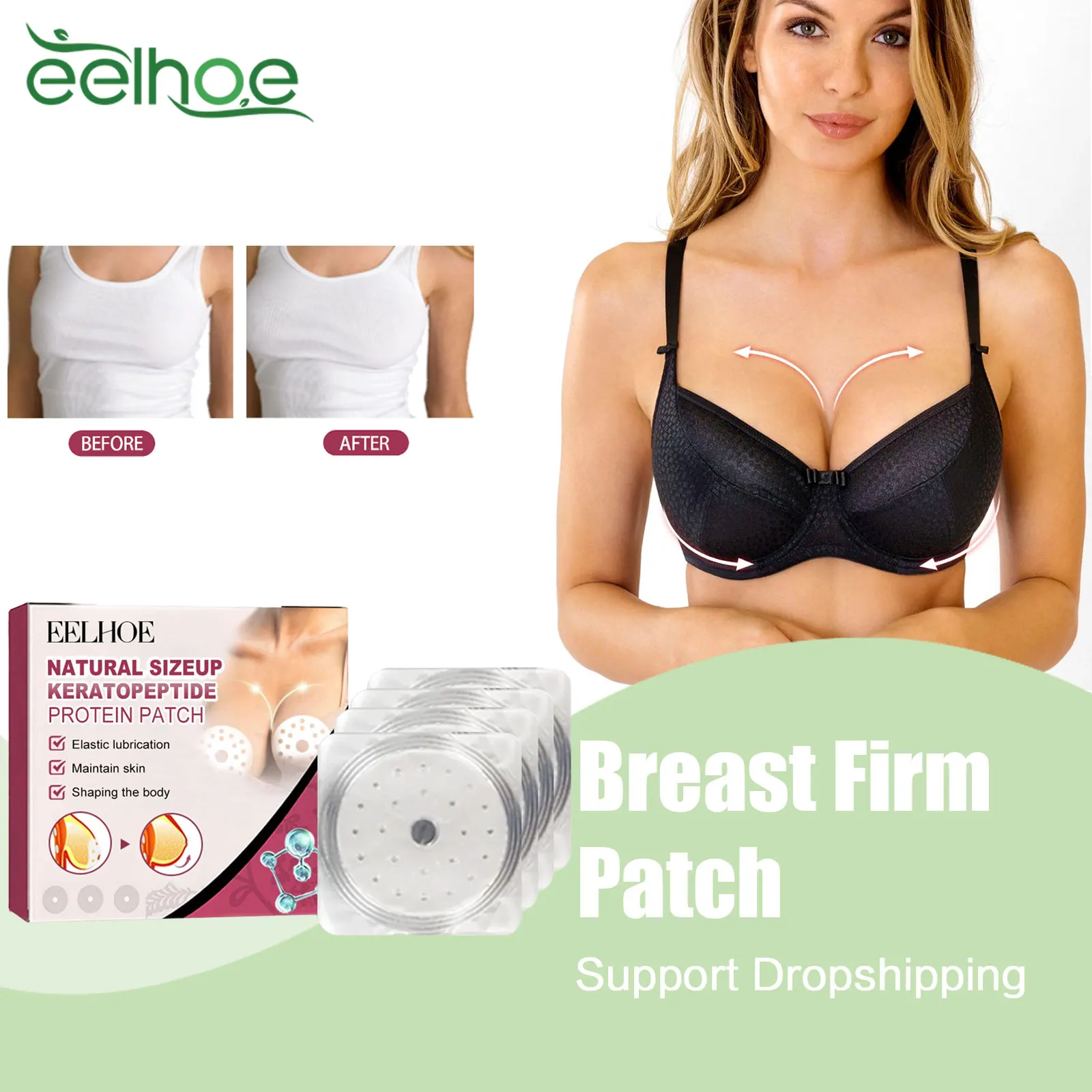 

Breast Enlargement Patch Promote Female Hormone Bust Size Increasing Bigger Boobs Chest Firming Tightening Breast Lift Up Patch