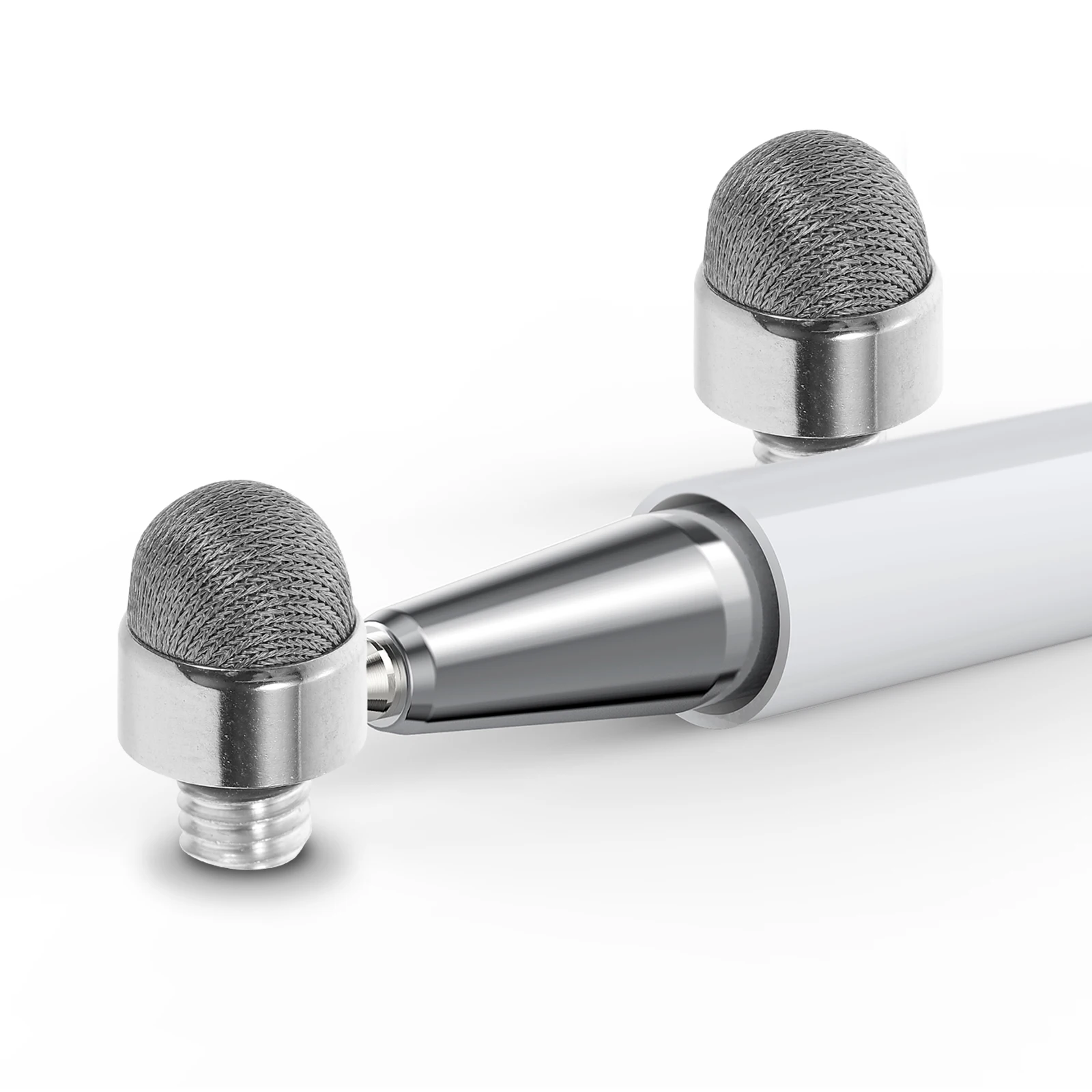 5 peças ponta de caneta de pano condutor touchscreen stylus substituição 7mm pontas capacitivas m5 rosca externa resistente ao desgaste para design