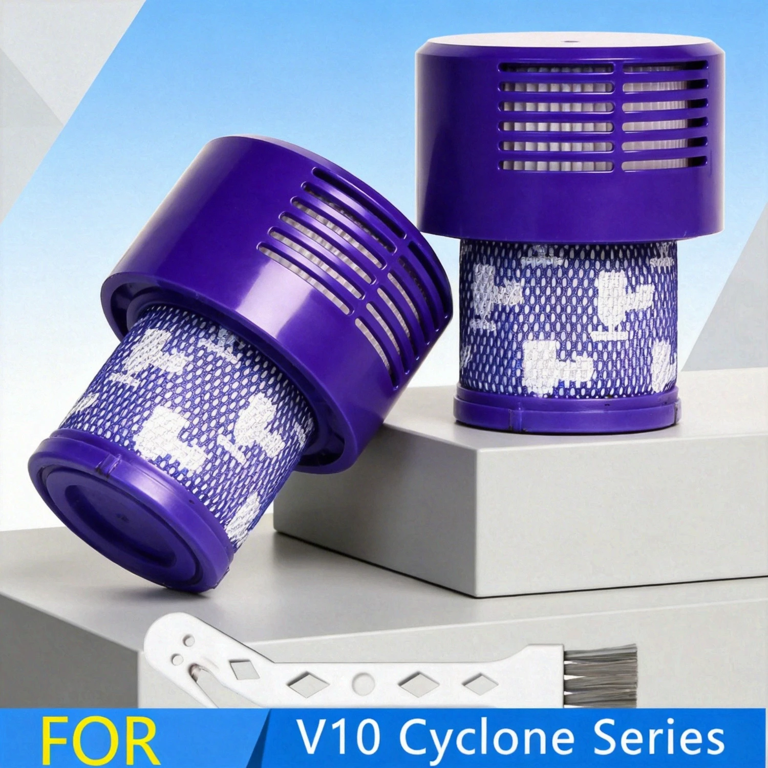 

Вакуумный постфильтр (2 шт.) для пылесосов Dyson V10 Cyclone SV12 96908201 Animal Absolute Total Clean HEPA