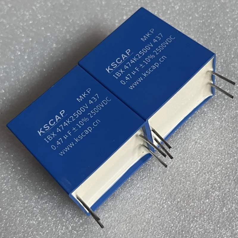 2 Buah KSCAP Fukuda MKP 2500V DC 0.47UF Kapasitor Penyerap IGBT Pin Tembaga Tebal untuk Kompor Induksi