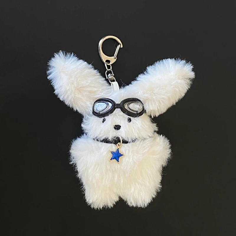 Cute Plush Rabbit Doll Key Chains Ring Woman Keychain Bag Charms Toy Car Keyring Party Gift Trinket Gifts for Friends