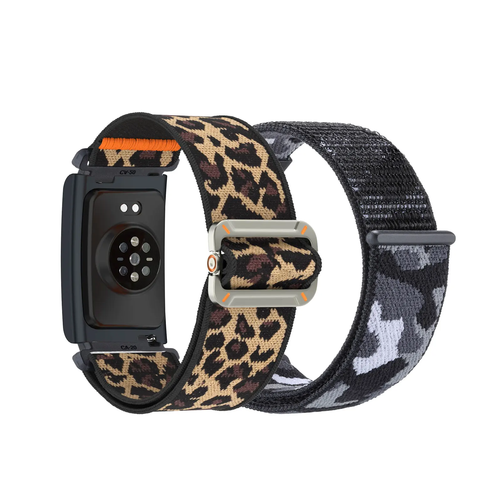 

2pcs Nylon Bands for Amazfit Helio Strap Band, Elastic Nylon Sports Strap