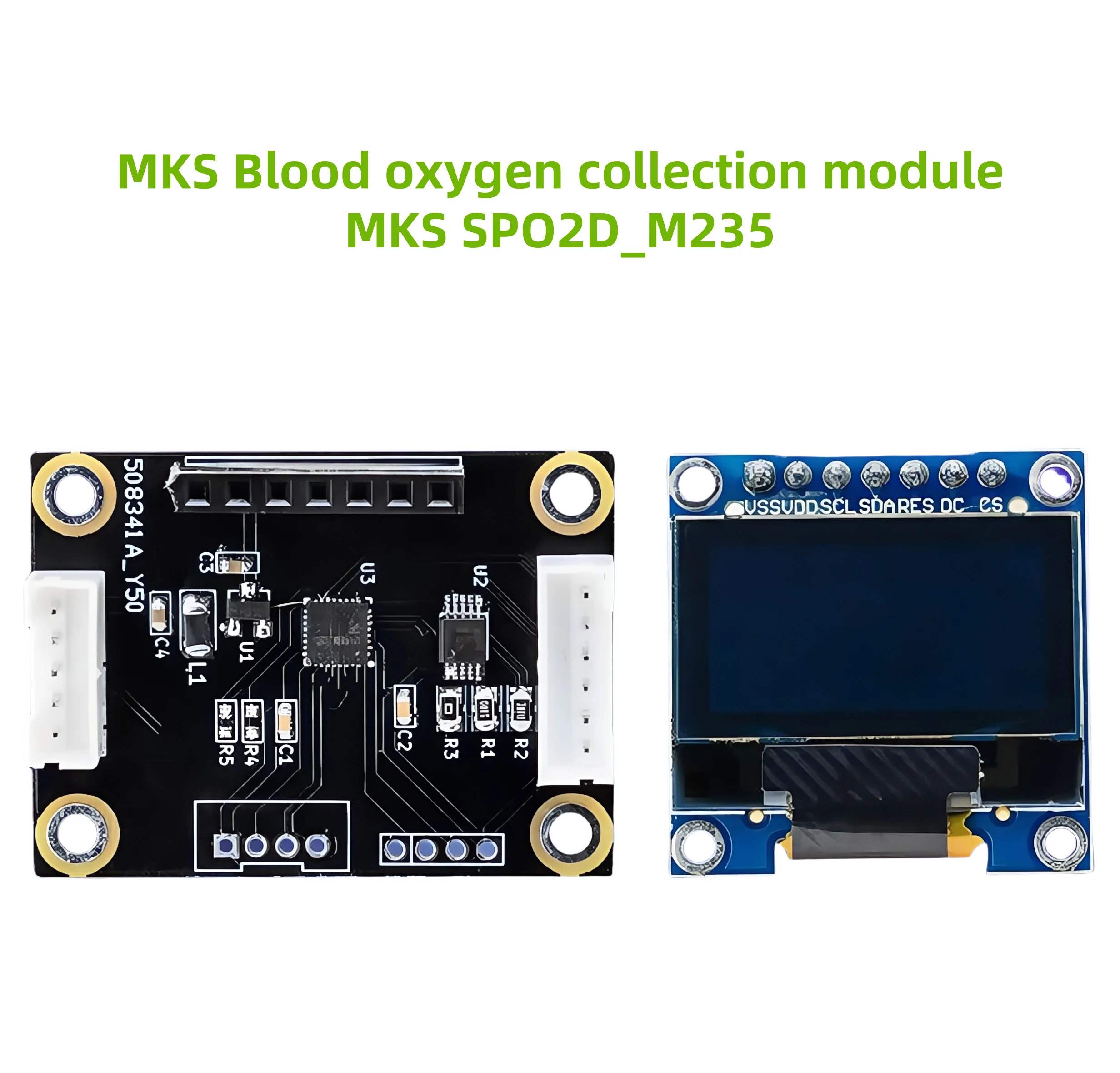 

Makerbase MKS SPO2D_M235 Модуль сбора кислорода в крови Модуль мониторинга здоровья