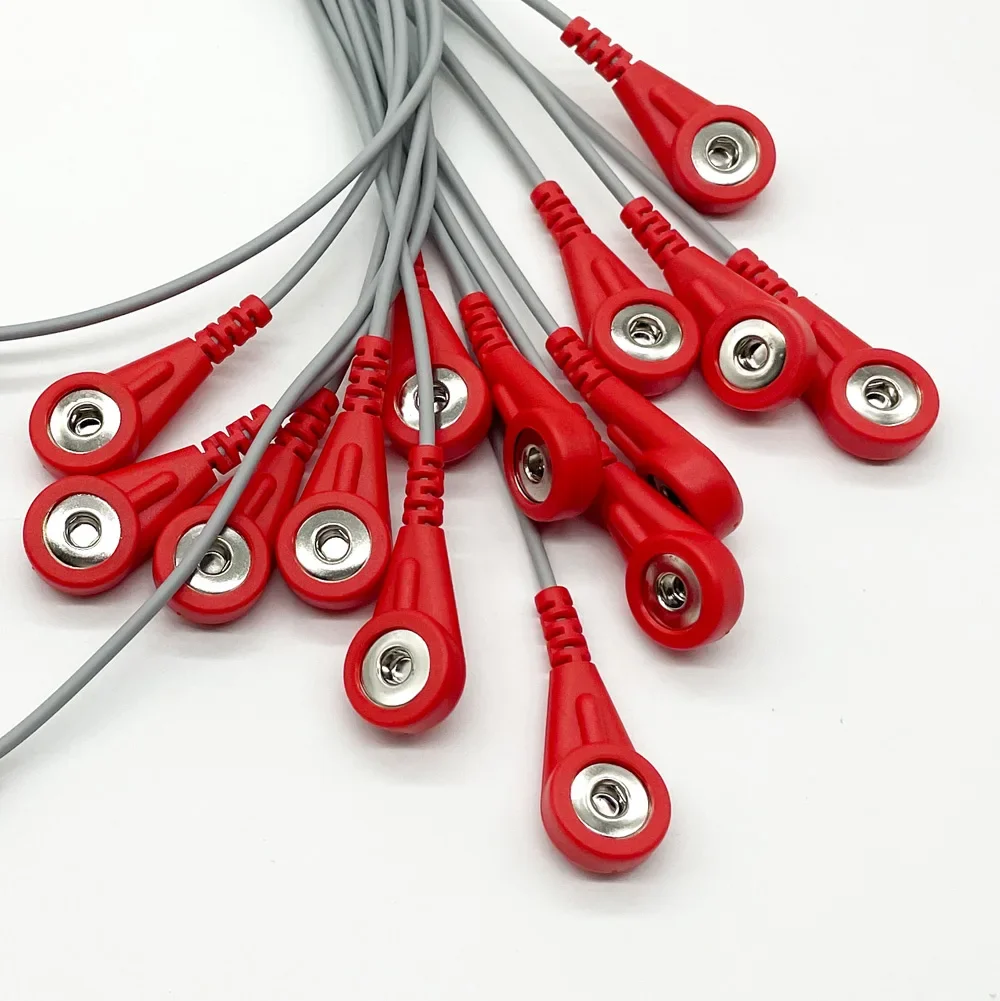 4.0 EEG lead wire EEG/ECG electrode buckle lead wire