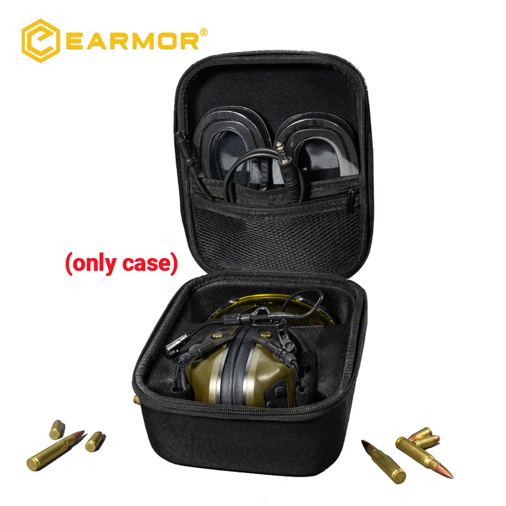 EARMOR Tactical Headphone Hard Storage Case, Portable Lightweight Headphone Case, Waterproof M31/M32/ M31H/M32H Headphones