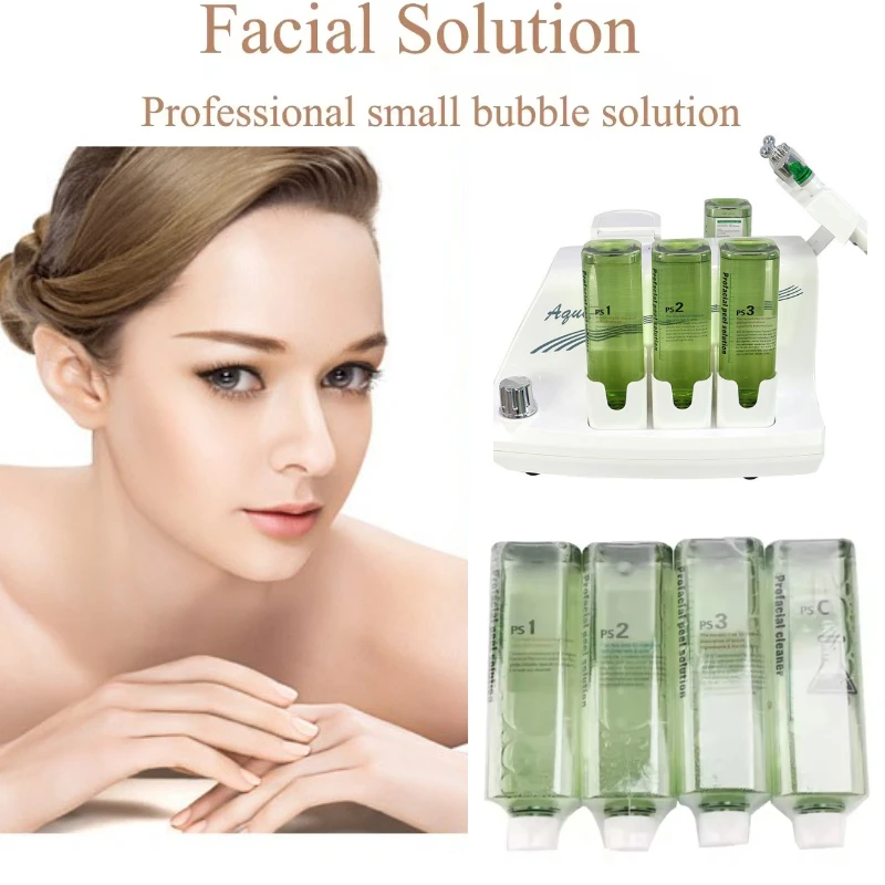 Korean Small Bubble Solution Liquid PS1 PS2 PS3 PSC Face Serum Aqua peel Solution For Hydra Skin Care Facial Machine
