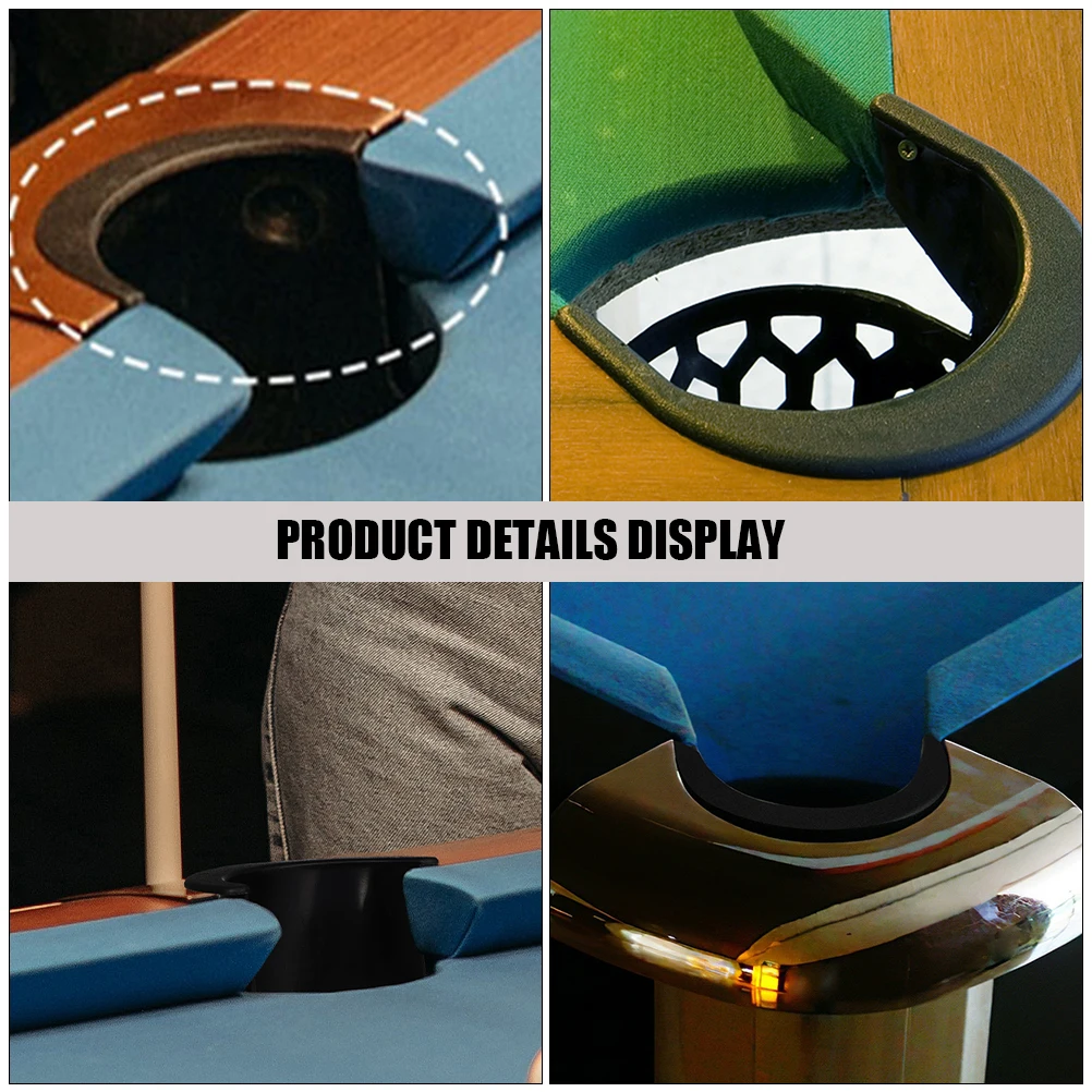 

12pcs Pool Table Liners Mid-Tail Bag Sturdy Billiard Pocket Parts Hole Protection Spill Resistant Reducing Noise Vibration