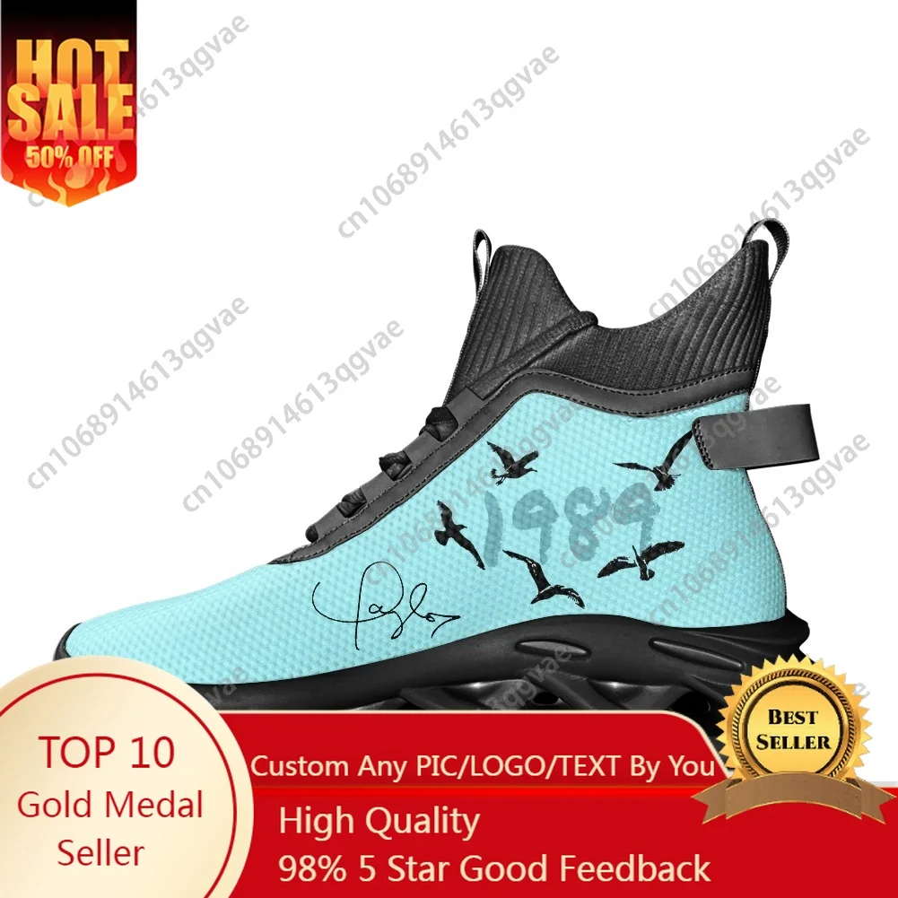 

Hot 1989 American Singer S-Swifties High Top Flats Sneakers Mens Womens Sports Running Shoes Lace Up Mesh Footwear Custom Shoe