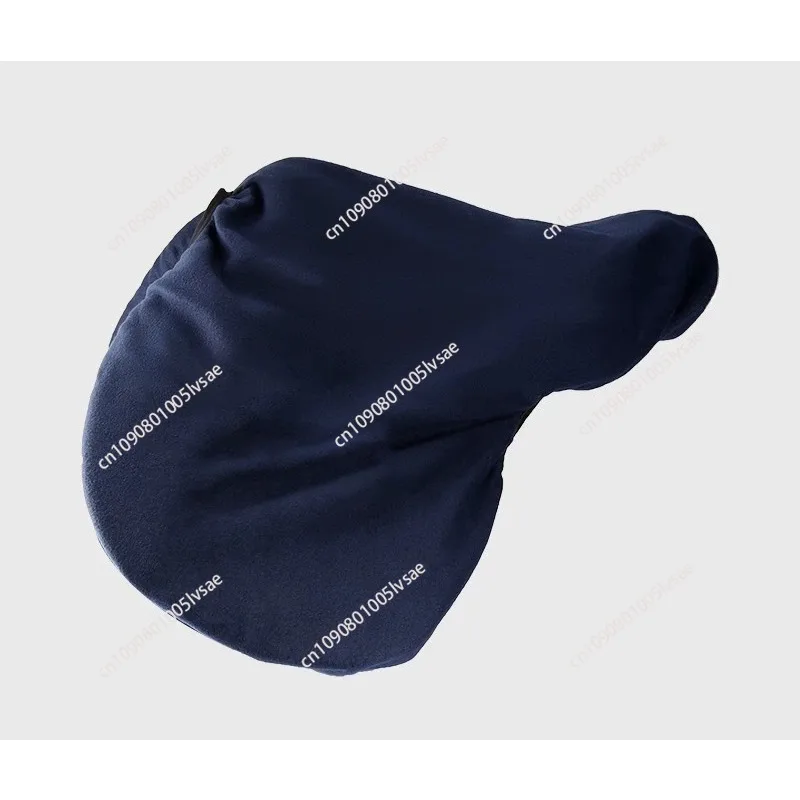 Horse Saddle Cover Lightweight Comfortable Soft Fleece Portable Equestrian Equipment Practical Elastic Bands Saddle Protector