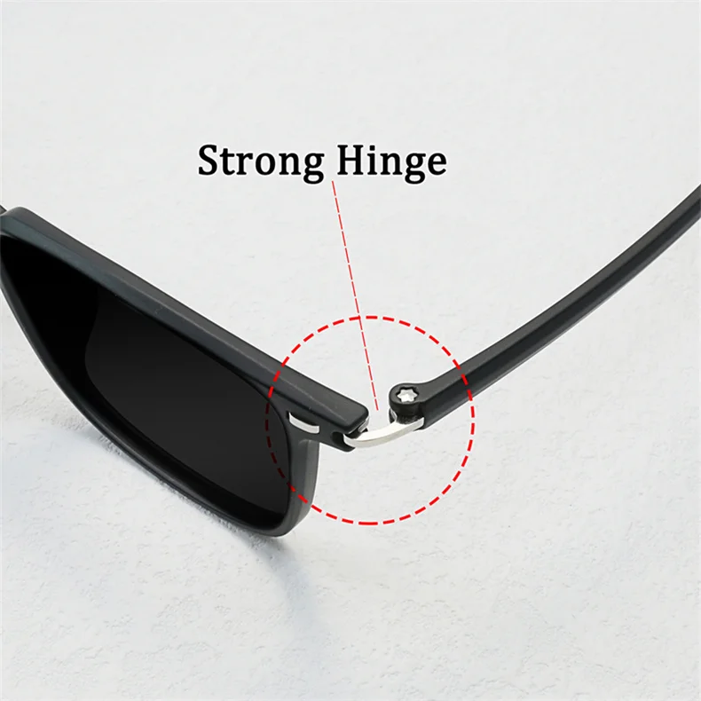 LOERHUNAR 2025 Neue Marke Design Quadratischen Rahmen Myopie Sonnenbrille für Frau und Mann UV400 Sonnenschirm Mode Sonnenbrillen 0 bis -6,0 – Detail 2