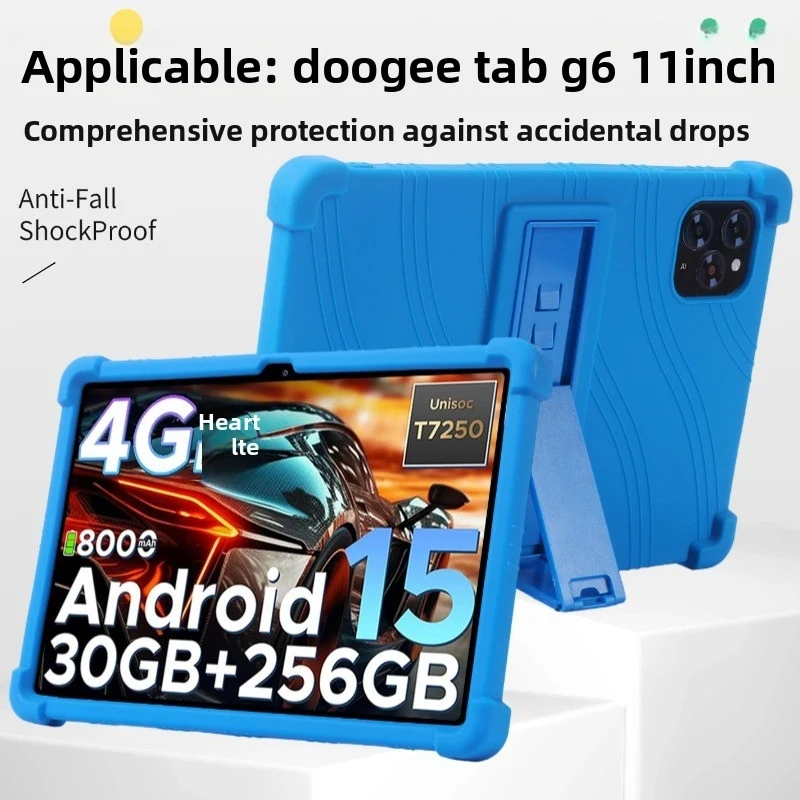 For DOOGEE Tab G6 11 inch Tablet Case Silicone Full Protective Cover Anti-Drop Shockproof Bumper with Kids Friendly Design