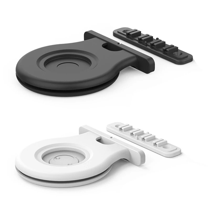 شماعات حامل مثبتة على الحائط لمكبر الصوت الصغير ، مكبر الصوت الذكي ، حامل منفذ ، قوس موفر للمساحة ، رف جداري مع كابل