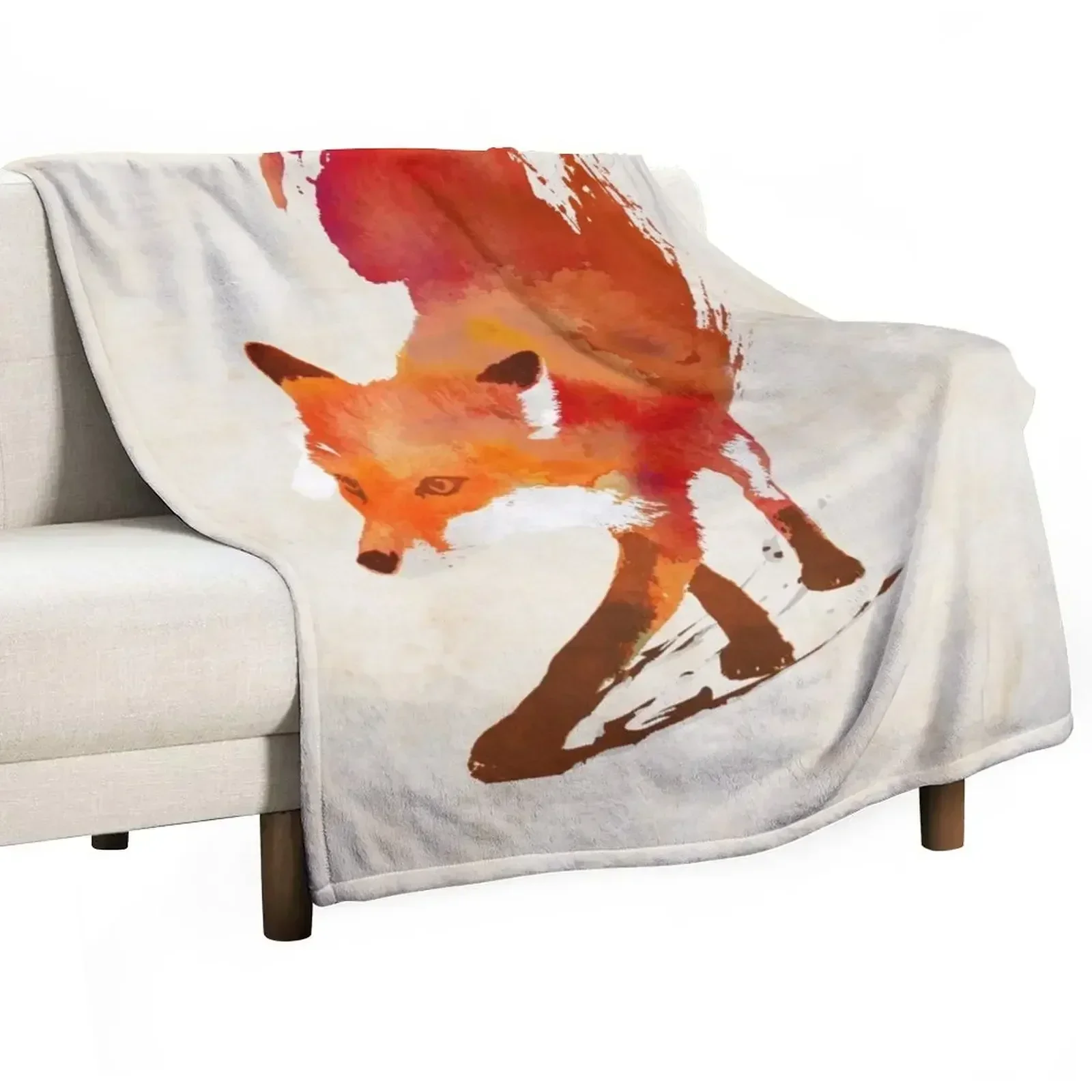 Vulpes Vulpes Throw Blanket Soft Plush Plaid Plaid on the sofa Extra Large Throw Bed Fashionable Bed Soft Blankets