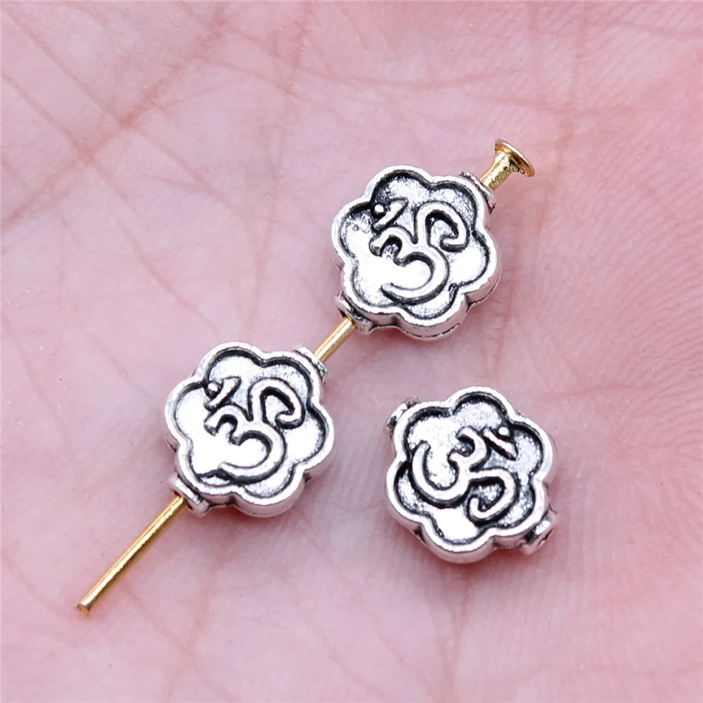 20pcs OM Charms Beads for DIY Jewelry Making