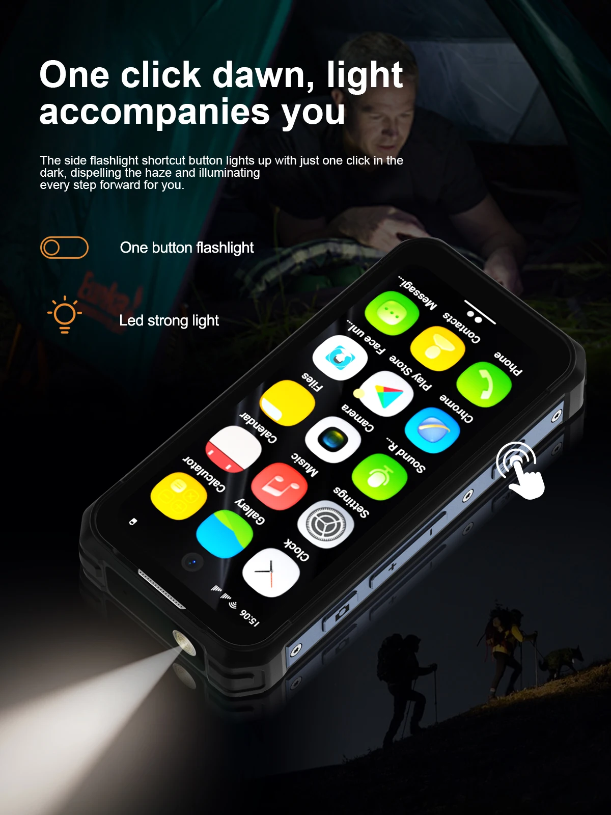 SERVO TANK500 4G Android Mini Rugged Smartphone 6GB+128GB 2 SIM Face Unlock 3.88 inch 3000mAh 13MP Camera Waterproof Smart Phone