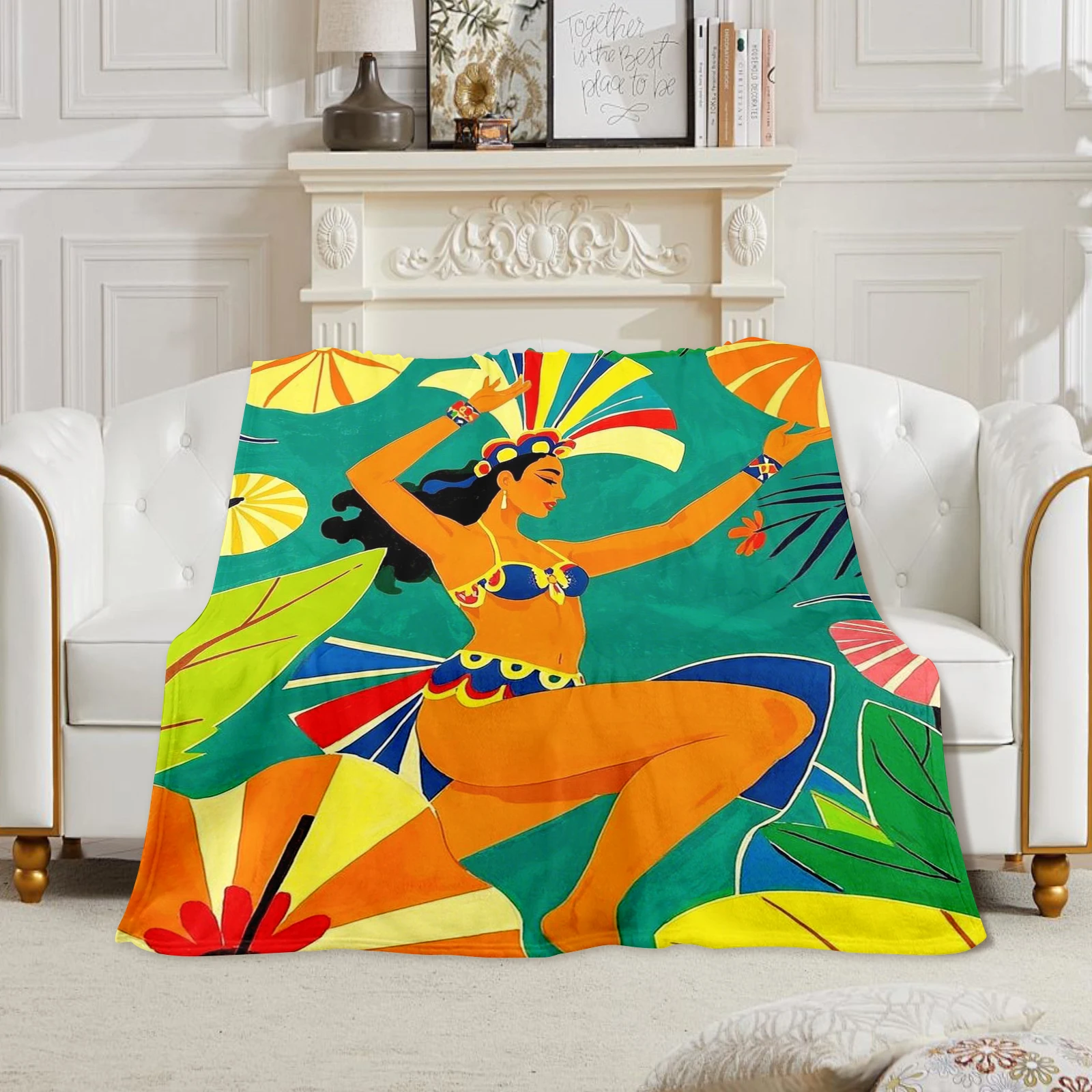 

Vibrant Samba Themed Blanket Perfect For Gifting Adds Joy And Energy To Home Decor