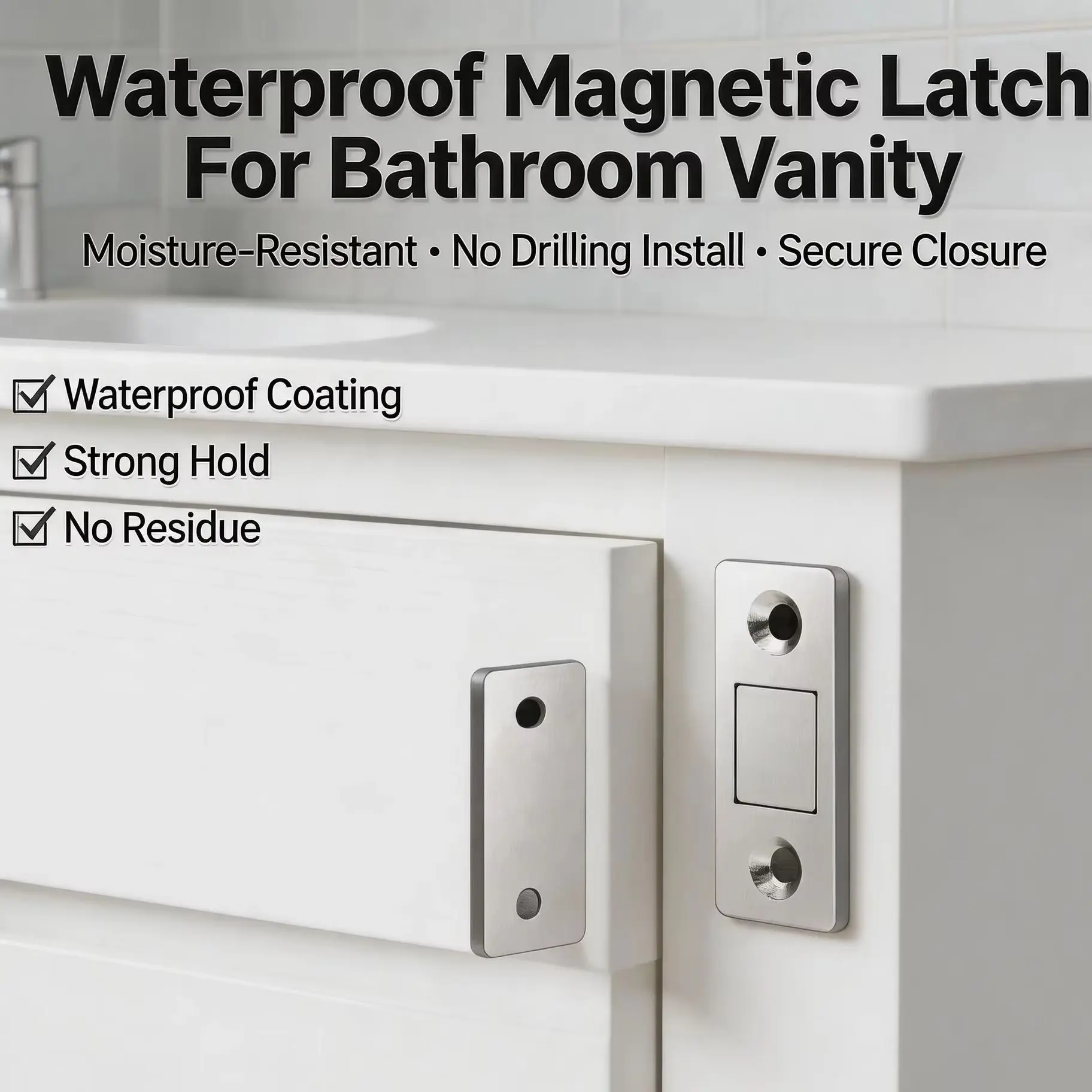 Non-drilling Ultra-thin Magnetic Suction Closet Room Drawer Mobile Cabinet Door Magnetic Suction Invisible Cabinet Door Closer