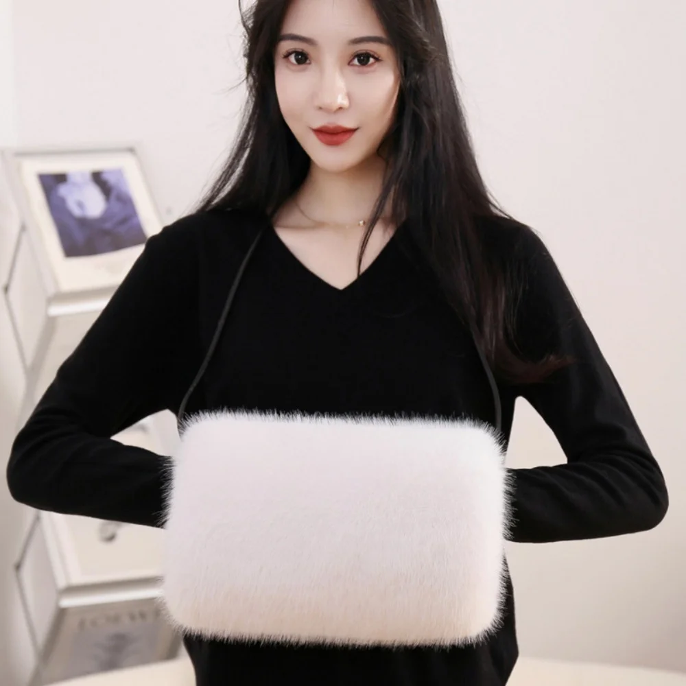 Winter Plush Hand Muffs for Men Women Warm Thermal Hand Muff Hand Warmers for Outdoor Skiing Cold Weather Hand Protector