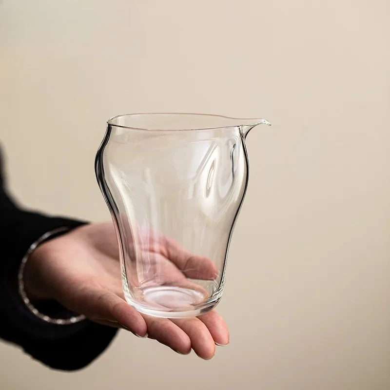 Pichet à thé en verre borosilicate haute résistance 370 ml, bec d'aigle, pour le thé, distributeur de cha, tasse de justice, tasse équitable, fournitures de café