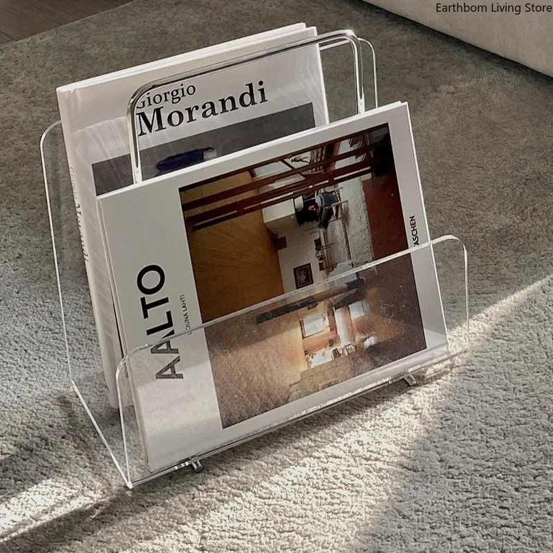 Acrylic Handle Magazine Racks Sofa Storage Sample Decoration Magazine Racks Living Room Office Furniture Das Magazin ZY40ZZJ