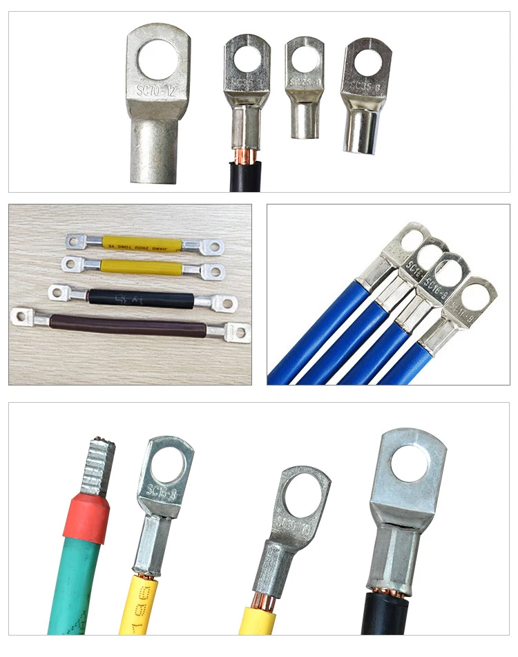 2025 رائجة البيع آلة ضغط الكابلات 12 طن مع قالب العقص الطرفي السداسي غير معزول آلة العقص الطرفية الكبيرة #5