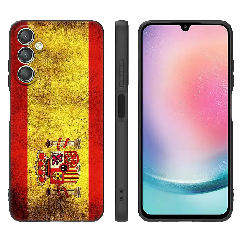 Spain Coat of Arms Flag Case For Samsung Galaxy A15 A14 A05 A34 A54 A52S A53 A33 A23 A24 A13 A12 A22 A32 A50 A51 A70 A71 A73 5G