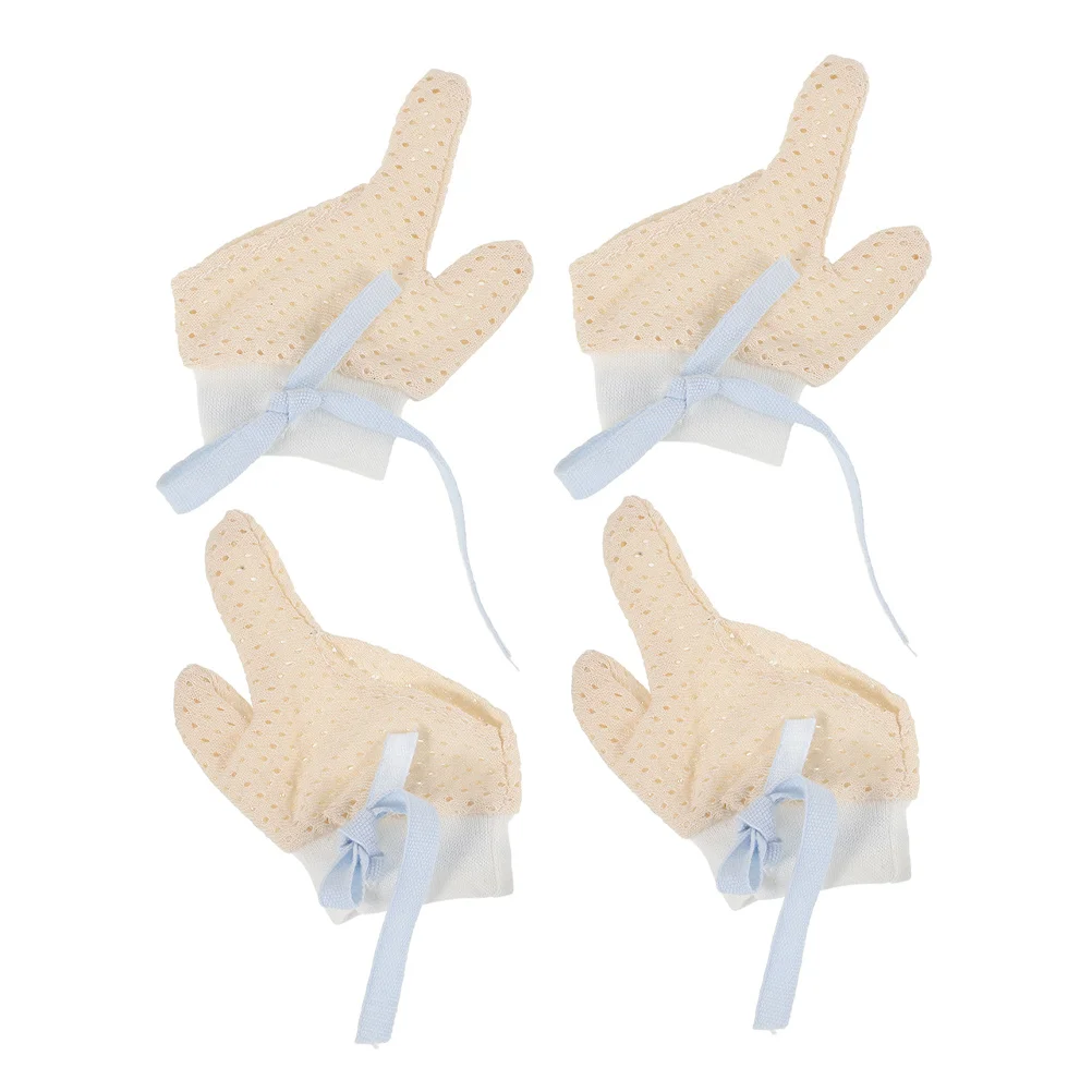 

2Pairs Toddler Thumb Sucking Prevention Gloves Comfortable Safe Machine Washable Anti Sucking Protector for Infants Newborns