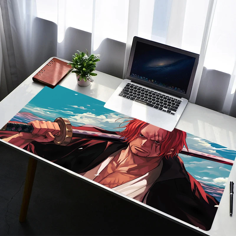 

Mouse Pad PC Non Slip Rubber Mousepad Laptop Gamer Cabinet Keyboard Pad Office Computer Gaming One Piece Shanks Desk Mouse Mat