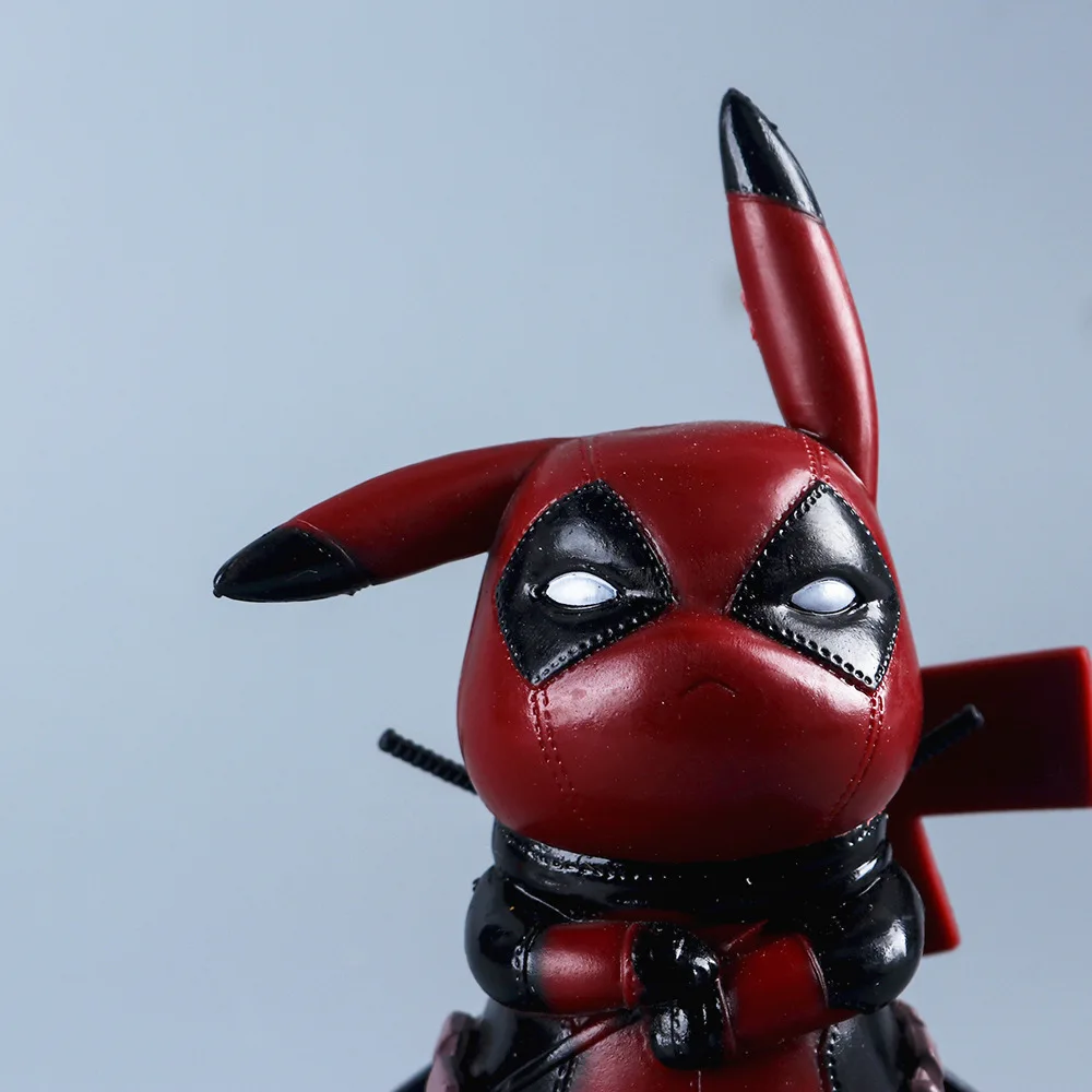 12 سنتيمتر Kawaii بيكاتشو كوس ديدبول شخصية أنيمي نسخة q دي أنيمي أنيمي دي دي ديبوجوس أنيمادوس فيجو دي ألعاب دي ماريا ديكوراك