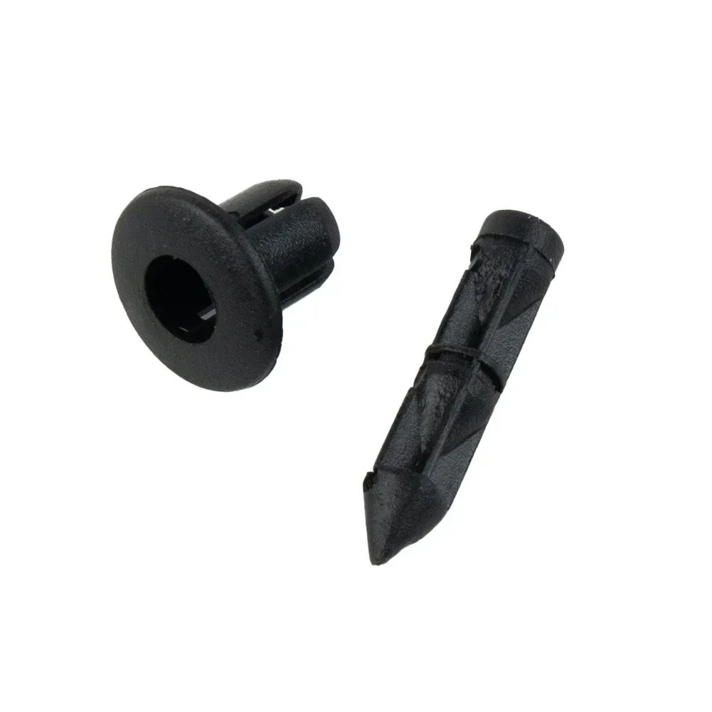 100pcs Plastic  Fairing Rivet Setting Panel Fastener Clips For Honda Professional Auto Parts Interior Parts Plastic Black
