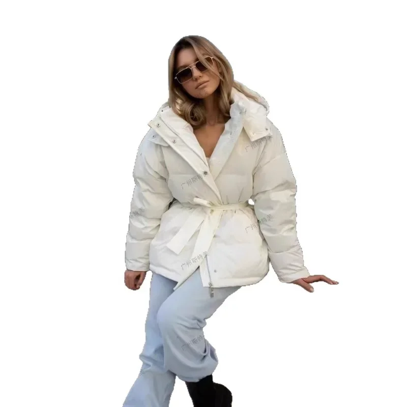 Women's Clothing European and American Amazon Cross-border Women's Cotton Clothes New Casual and Comfortable Belt Cotton Clothes