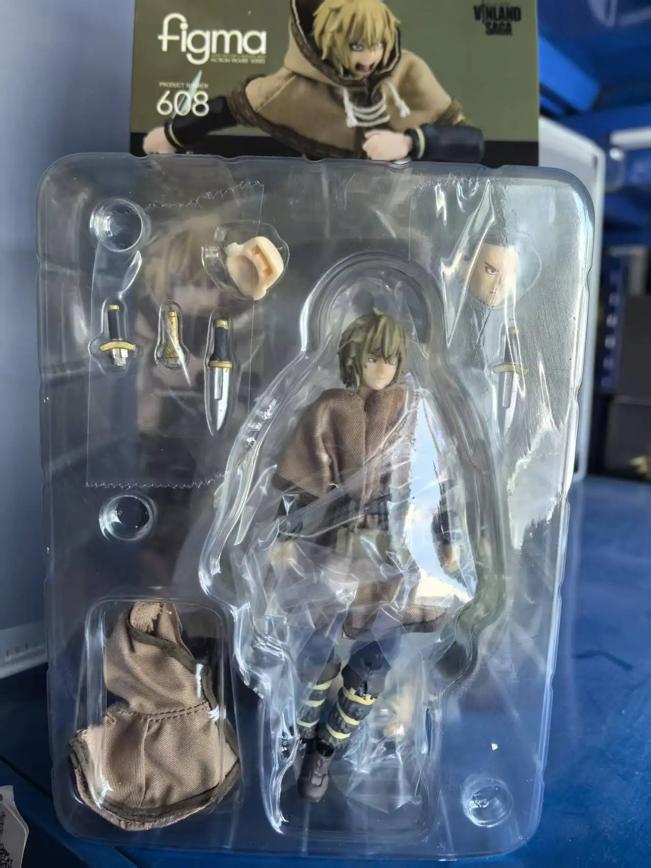 13cm Anime Vinland Saga Figma 608  ‌face swappable Include Accessories PVC Statue Figure Collectible Model Toy