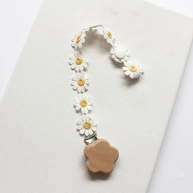 

J15U Baby Pacifier Clip Small Lace Newborn Kids Infant Toddler Nipple Soother for Home Indoor Outdoor Anti Lost Holder