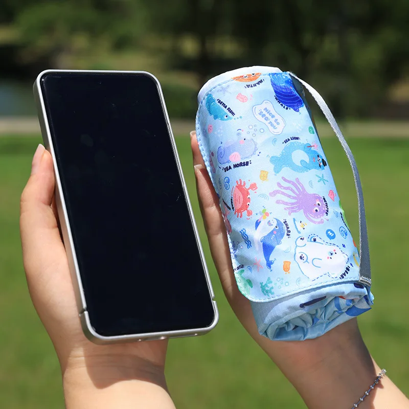 سجادة نزهة مقاومة للماء بحجم الجيب - بطانية شاطئ صغيرة قابلة للطي ومقاومة للرمل، سجادة سفر خارجية محمولة مقاومة للرطوبة #5