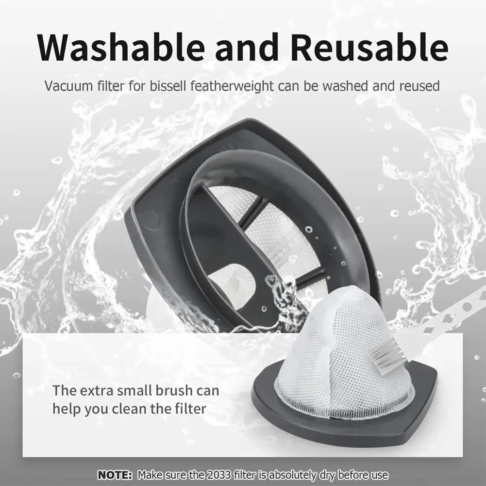 

Essential Filtration Upgrade Set of Four Replacement Filters Designed for the For Bissell For Turbo Series Vacuums
