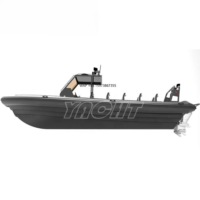 RHIB 860 الألومنيوم بدن RIB Orca Hypalon قوارب مطاطية قابلة للنفخ للبيع