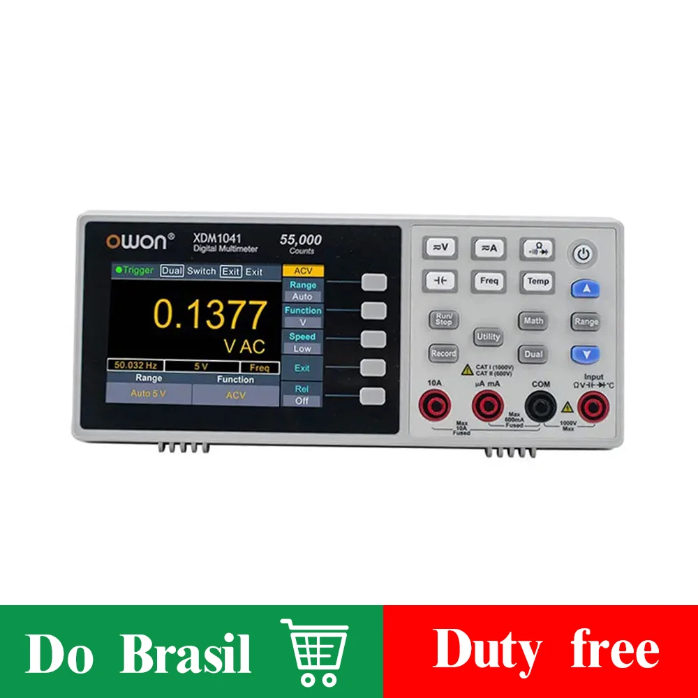 OWON XDM1241 XDM1041 4 1/2 Multímetro Digital Banco Portátil True RMS DC/AC Tensão de Corrente USB Multimetro Tester Medidor