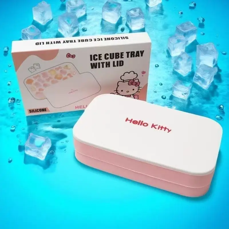 

Hello Kitty Ice Mold Silicone Cute Anime Refrigerator Reusable Cartoon Chocolate Biscuit Production Doll Toy Girl Gift Wholesale