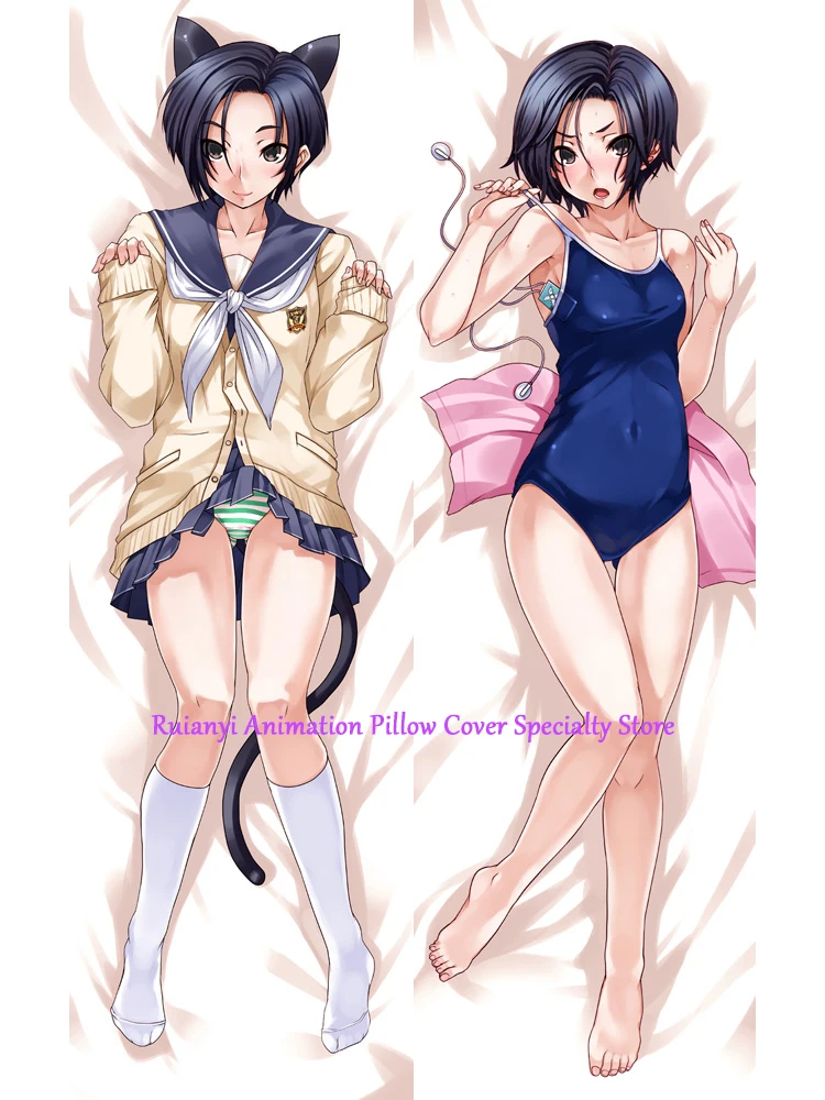 

Dakimakura Anime Rinko Kobayakawa Double-sided Pillow Cover Print Life-size body pillows cover Adult pillowcase