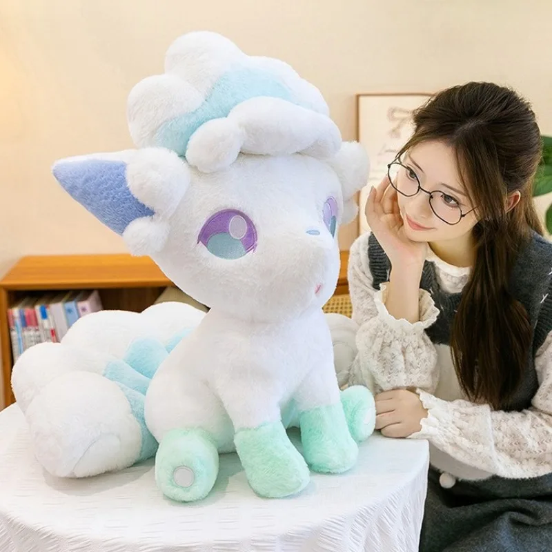

80CM Super Big Size Alolan Vulpix Peluche Pokemon Plushies Cartoon Anime Espurr‌ Plushie Stuffed Doll Ornament Children Toy Gift