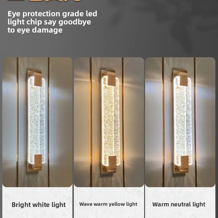 Luxury Bubble Crystal Wall Lamp, Elegant Decor Lamp for Living Room, Bedroom, Stairway, TV Background Wall