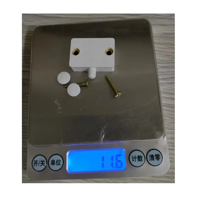 HX202 Control 1A 250V Closet Light Door Switch Normally Closed For Wine Cabinet Wardrobe Auto Reset