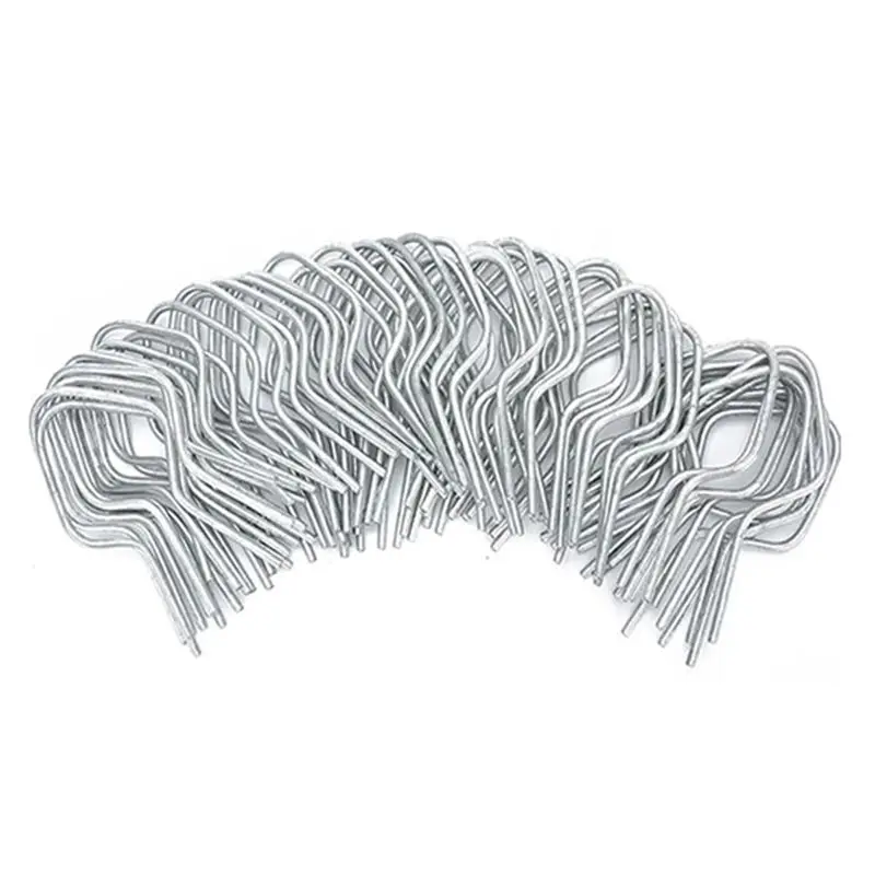 A67P-100 Pcs Gauge Galvanized Steel Fence Ties Fit For Fence Posts, T-Post Metal Fence Wire,Fast Chain Link Fence Wire Ties