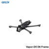 GEPRC GEP-Vapor-D5 D6 프레임 O3 및 아날로그 증기 드론 탄소 섬유 프레임 DIY RC FPV Quadcopter 5-6 인치 액세서리 부품 1